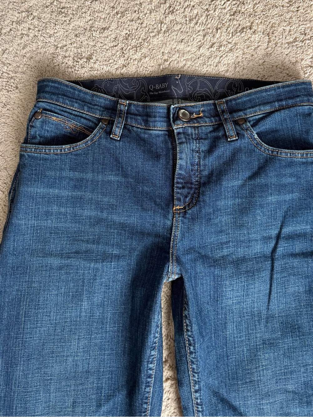 Women’s Wrangler Q Baby Riding Bootcut Jeans Size 7 8 x 32 W pocket western - Picture 7 of 8